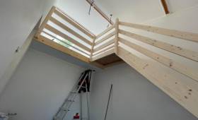 Rénovation escalier pin brut Pessac