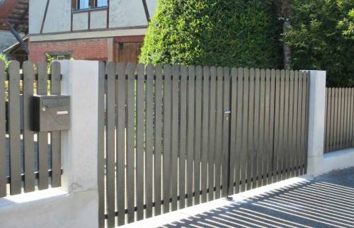 Portail thermolaqué à Hésingue