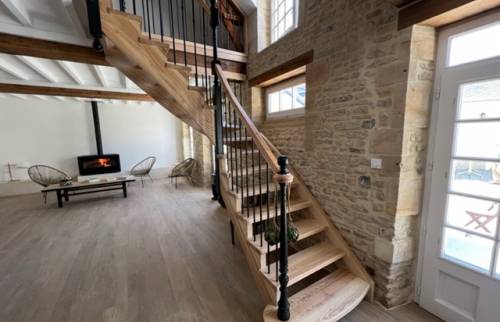 Le départ de l'escalier