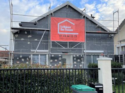 Pose de l'ITE (Brunoy 91800)