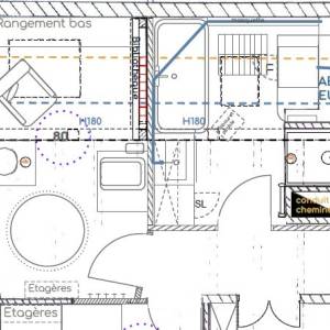 Plan de cloisonnement pour salle d’eau et coin buanderie à Strasbourg - Camille Truttmann
