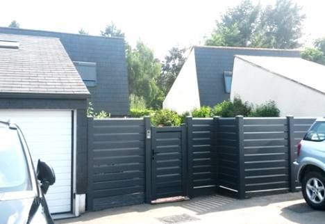 Pose d'un portillon et brise vue à Chenôve