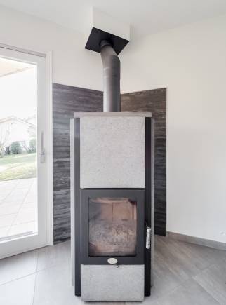 Installation d'un poêle à bois Craponne