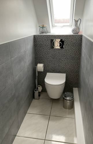 Rénovation WC Montévrain gris