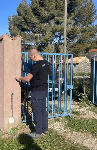 Etude technique pour motorisation du portail manuel à Cuges-les-Pins (13780)