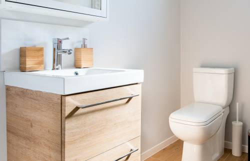 aménagement d'une petite salle de bains dans des combles