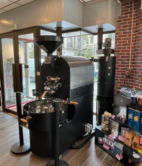 Installation de la machine à torréfaction 