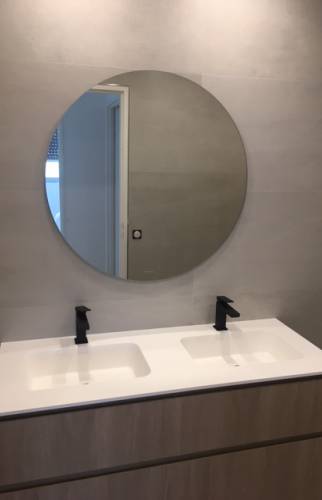 Meuble de salle de bain suspendu à double vasque - Nantes 44