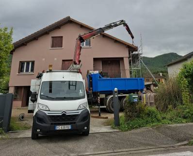 Travaux d'ITE sur toiture par sarking - Lagnieu 01150