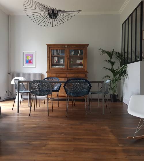 Parquet vue salle à manger