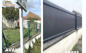 Travaux de remplacement de clôture