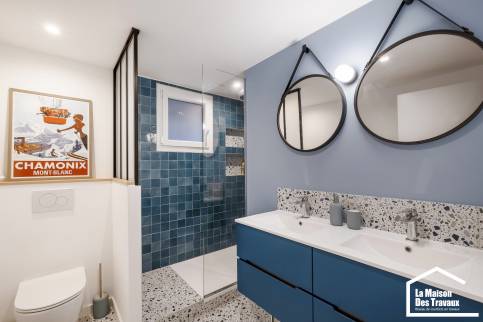 Rénovation complète d'une villa contemporaine sur 2 niveaux, Champagne au Mont D'Or