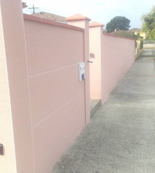 Résultat final de la clôture vue extérieure 