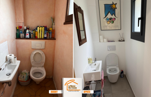 rénovation maison Mercury, extension en maçonnerie, parquet rénovation intérieure, habillage pierre maison, rénovation complète Savoie