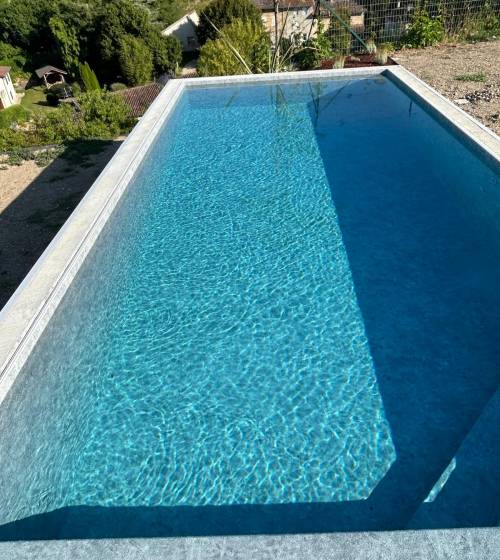 mise en eau de la piscine