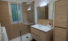 Salle de bain effet bambou