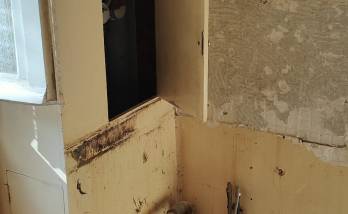 Rénovation complète de cuisine dans un appartement ancien à Sète (34200) avant