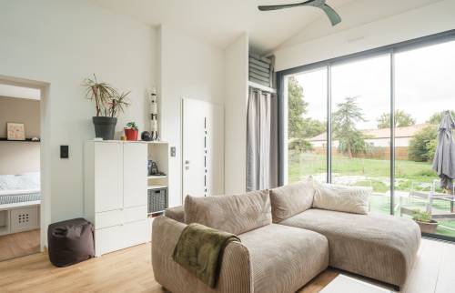 Transformation d’un double garage en habitation- La Haie Fouassière (44690)- salon