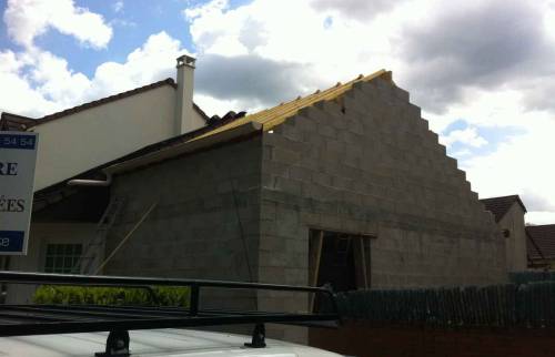 Construction d'un agrandissement de maison à Saint Thibault des vignes