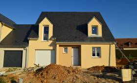 Toiture d'une maison neuve sur Cherbourg 