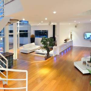 Construction maison originale, esprit "Miami" - Salon