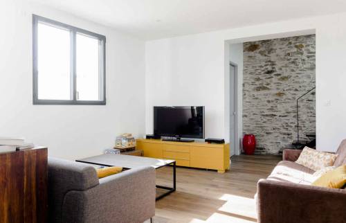 Salon séjour - Rénovation de maison à la Haye Fouassière (44)