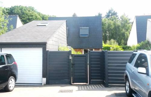 Installation d'un portail et construction d'un mur à Thouaré sur Loire 44470 près de Nantes