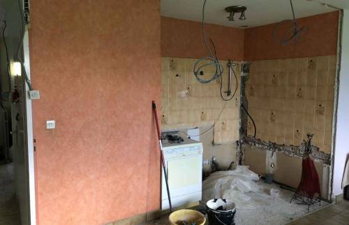 Réalisation d'une cuisine ouverte à La-Chapelle-Saint-Sauveur 44370 La Maison Des Travaux d’Ancenis