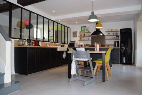 Pose d'une verrière d'atelier à proximité de Saint-Renan (29)