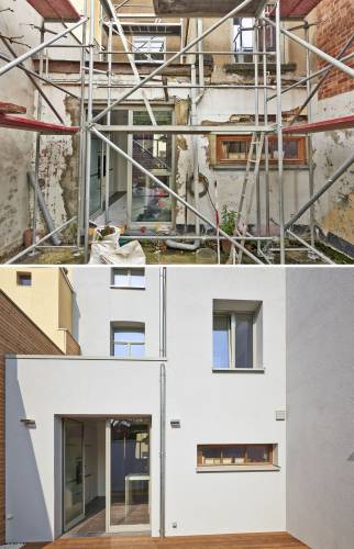 Avant-Aprés Agrandissement : un chantier dans une maison à Alès ( 30100 )