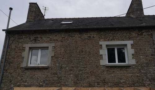 Choix de la finition enduit , jambage et linteau béton en fonction de l'ouverture déjà existante