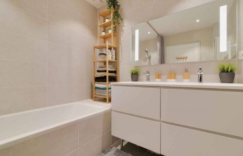 Rénovation complète d'une maison Ouest Lyonnais - salle de bains 