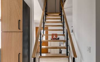 Escalier bois et métal Orvault