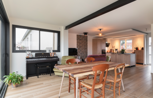 Surélévation de 20 m² aux Sorinières en Loire-Atlantique et création d'un toit terrasse
