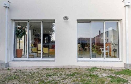 agrandissement + vitre 