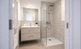 Salle de bain rénovée, le meuble vasque