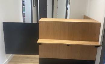 Aménagement d'une borne d'accueil