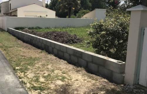 Construction du mur