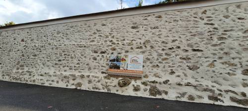 Mur extérieur après travaux de maçonnerie - Solers 77111