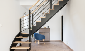 Pose d'un escalier à Rezé