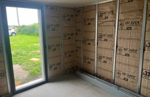 Intérieur extension bois