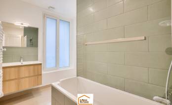 Salle de bain rénovée à Levallois