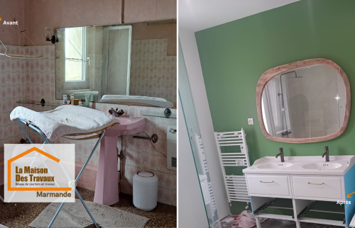 Résultat final : une douche à l’italienne épurée, confortable et facile à entretenir.