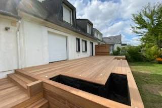 Aménagement d'une terrasse bois à La Trinité sur Mer (56470)