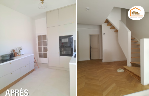  rénovation maison près de Gex, rénovation salon Gex, rénovation séjour maison, rénovation cuisine Pays de Gex, modernisation maison