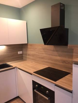 Rénovation de cuisine équipée avec espace de cuisson - Nantes 44