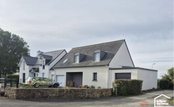Création d'une annexe à Dinard : atelier - garage à vélos