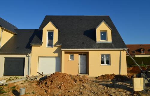 Toiture d'une maison neuve sur Cherbourg 