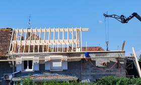 Rénovation d’une charpente avec extension sur Saint Savin