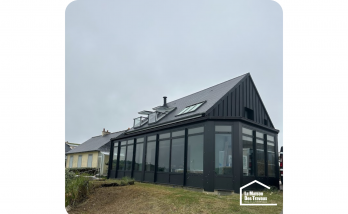 Véranda en zinc noir 